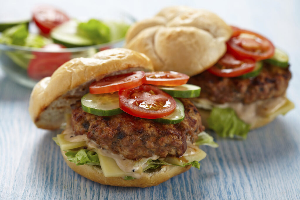 Hamburguesa de verduras con arroz Yamaní